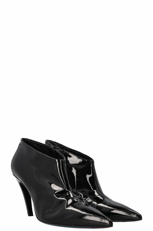 BALENCIAGA Knife Ankle Boots Black Patent