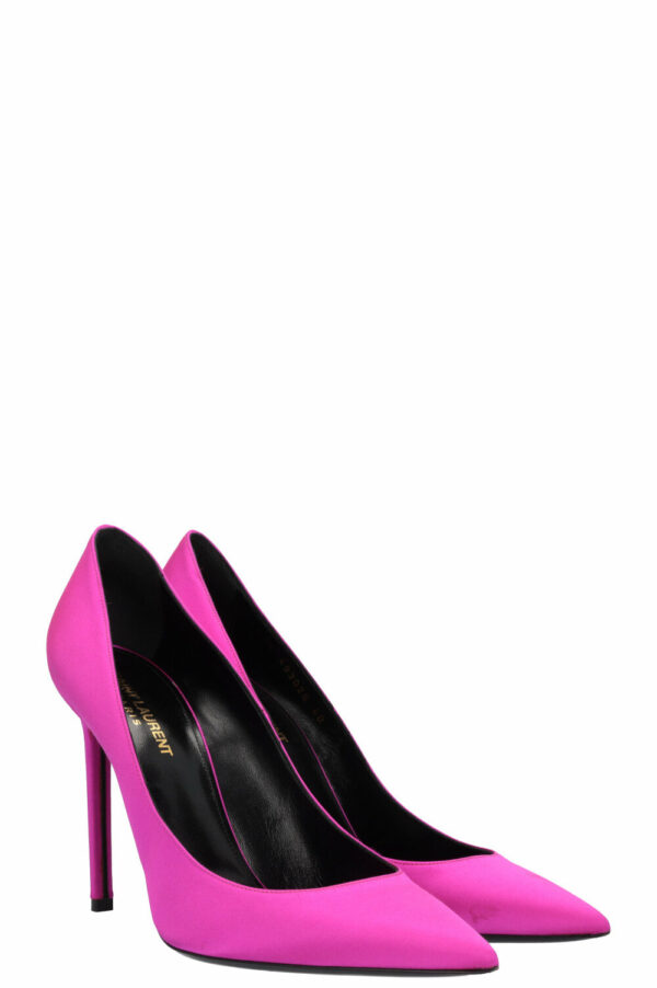 SAINT LAURENT Instinct Heels Pink Satin