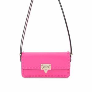 Rockstud Eastwest Leather Shoulder Bag 0