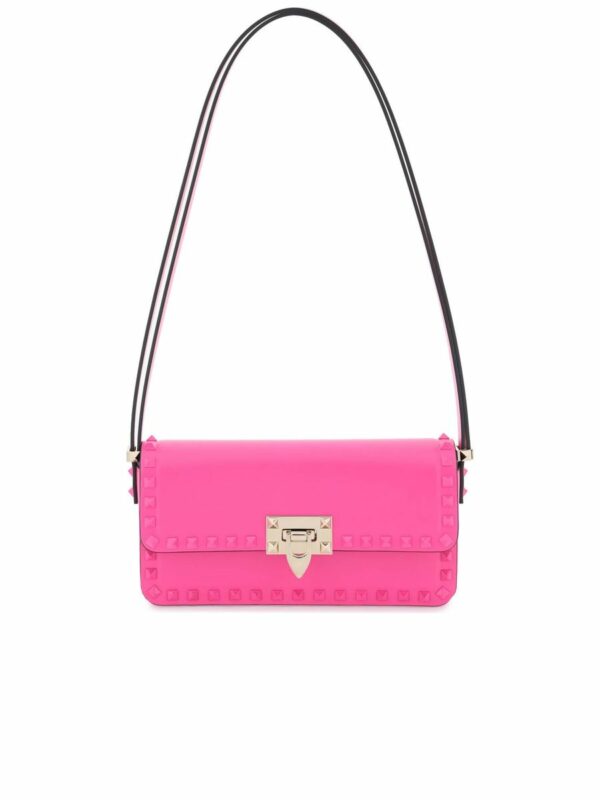 Rockstud Eastwest Leather Shoulder Bag 0