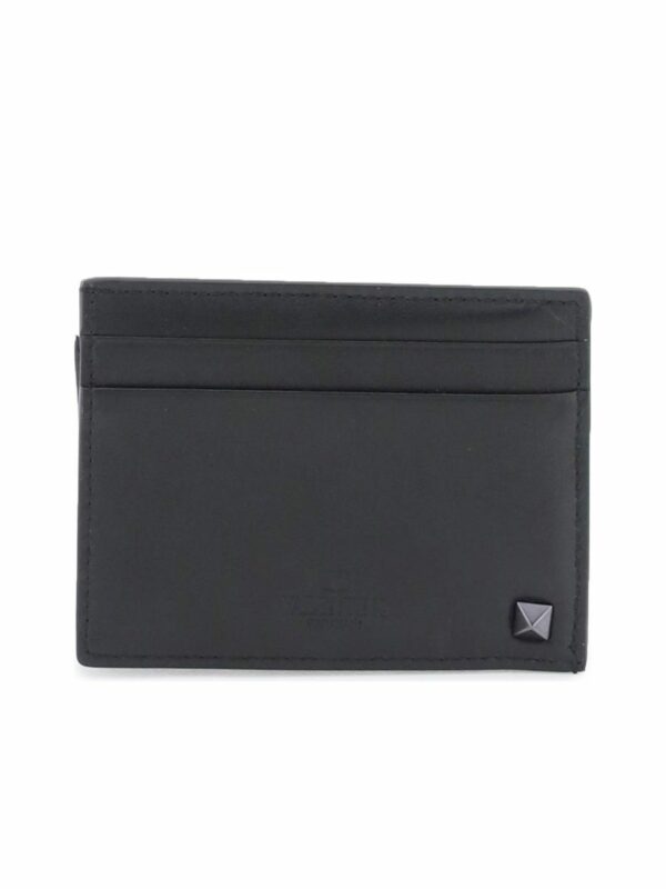 Rockstud Leather Card Holder 2