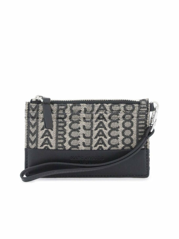 The Monogram Top Zip Wristlet 0