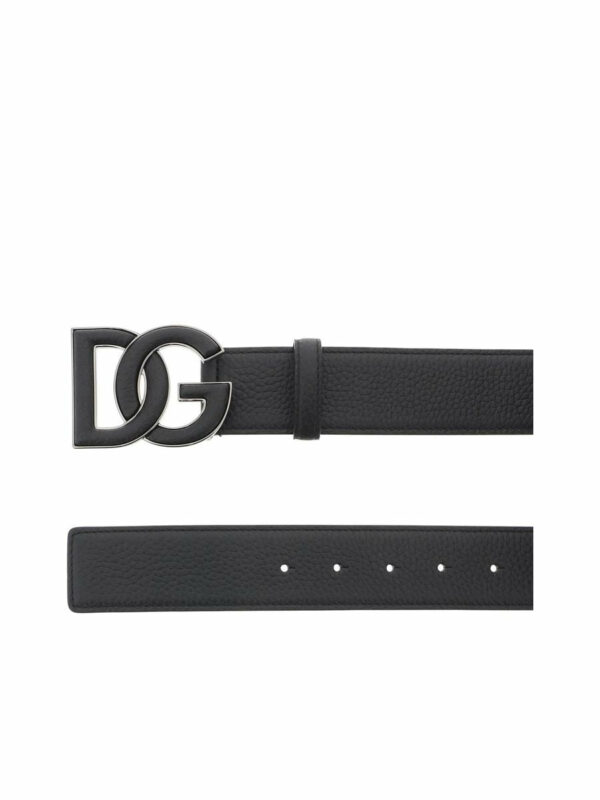 Leather Belt With Logo Buckle 1