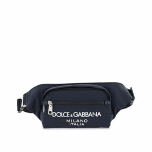 Nylon Beltpack Bag With Rubberized Logo 0