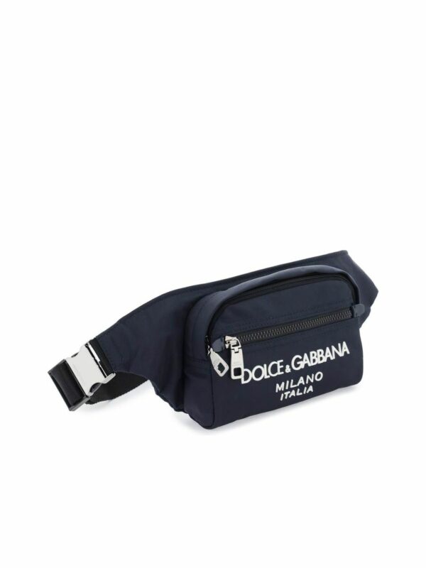 Nylon Beltpack Bag With Rubberized Logo 2