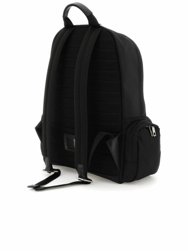 Nylon Backpack With Rubberized Lettering Logo 1