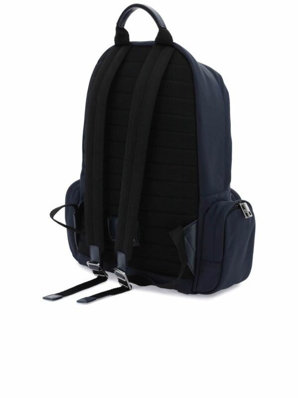 Nylon Backpack With Rubberized Logo 1