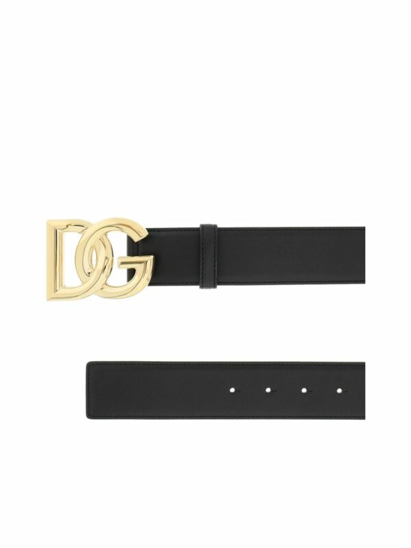 Leather Belt With Logo Buckle 1