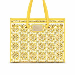 Majolica Print Canvas Tote 0