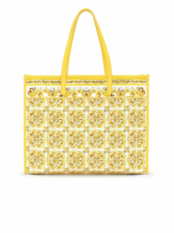 Majolica Print Canvas Tote 3