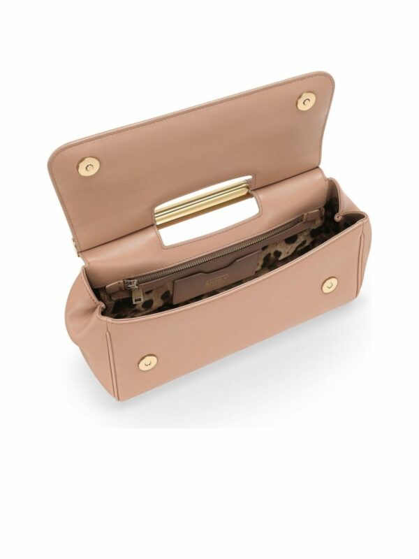 Single Metallic Top Handle Clutch 4