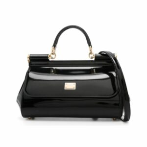 Patent Leather Top Handle Handbag 0