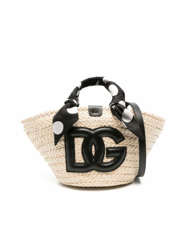 Straw Interwoven Design Bucket Bag 0