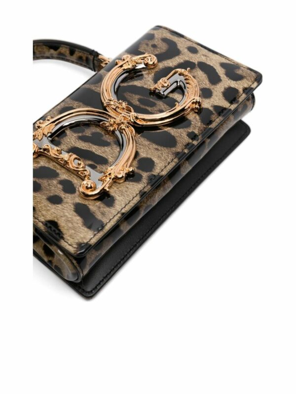 Leopard-Print Patent Crossbody Bag 4