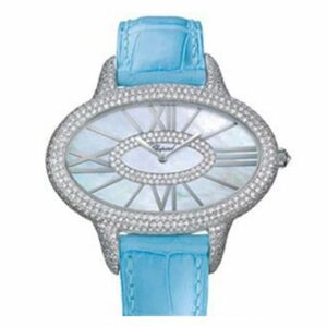 Chopard Classique Mother Of Pearl Dial Blue Leather Ladies Quartz Watch 139131-1001