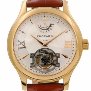 Chopard L.u.c Tourbillon White Dial Mens Watch 161869-5001