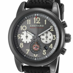 Chopard Grand Prix De Monaco Historique Grey Dial Black Rubber Automatic Mens Sports Watch