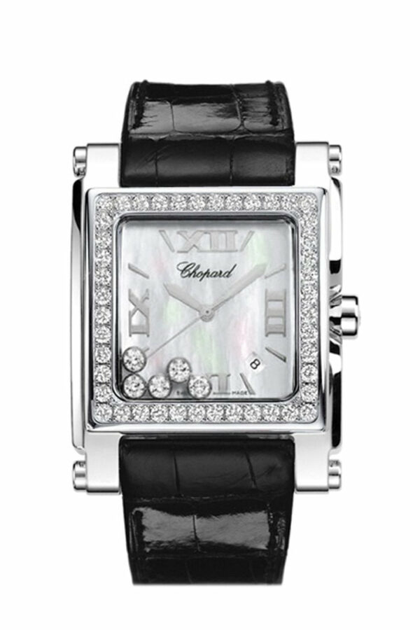 Chopard Happy Sport Square Quartz Ladies Watch 288448-2001