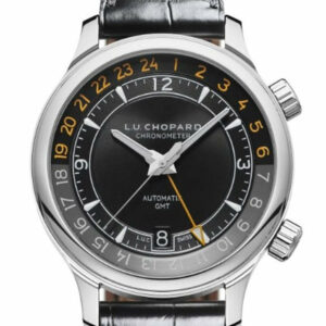 Chopard L.u.c Gmt One 42Mm Stainless Steel Watch 168579-3001 Black / None