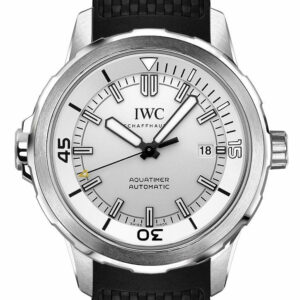 Iwc Aquatimer Automatic Silver Dial Black Rubber 42Mm Mens Watch Iw329003