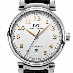 Iwc Da Vinci Silver Dial Automatic Leather 40.4Mm Mens Watch Iw356601