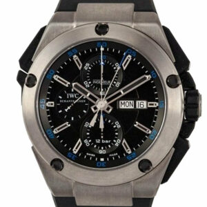 Iwc Ingenieur Chronograph Black Dial Rubber 45.5Mm Mens Watch Iw376501