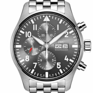 Iwc Pilot Spitfire Automatic Chronograph Grey Dial 43Mm Mens Watch Iw377719