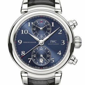 Iwc Da Vinci Blue Dial Automatic Mens Chronograph Watch Iw393402