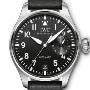 Iwc Big Pilot Automatic Black Dial Leather Mens Watch Iw501001