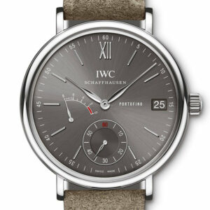 Iwc Portofino Hand-Wound Eight Days In Steel Grey Dial Iw510115 Watch