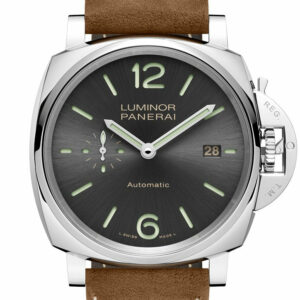 Panerai Luminor Due Brown Leather Grey Dial Watch Pam00904