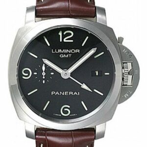 Panerai Luminor 1950 3-Days Automatic Gmt Mens Watch Pam00320 Black