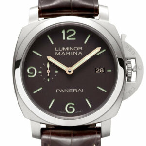 Panerai Luminor Marina 1950 3 Days Automatic Titanio 44Mm Brown Dial Mens Watch Pam00351 Black