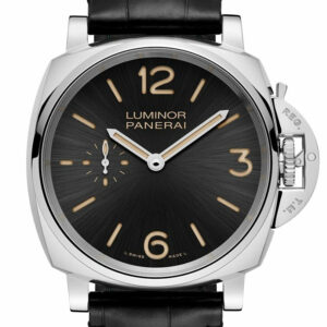 Panerai Luminor Due 3 Days Acciaio - 42Mm Black Dial Mens Watch Pam00676