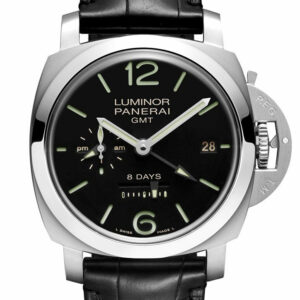 Panerai Luminor 1950 8 Days Gmt Acciaio 44Mm Black Dial Mens Watch Pam00233