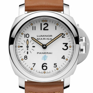 Panerai Luminor Marina Logo Acciaio 44Mm White Dial Mens Watch Pam00660