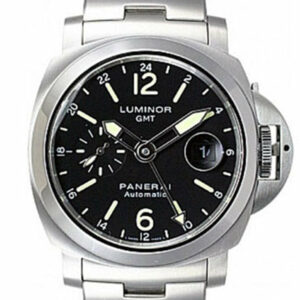 Panerai Luminor Gmt Watches 44Mm Black Dial Mens Watch Pam00297