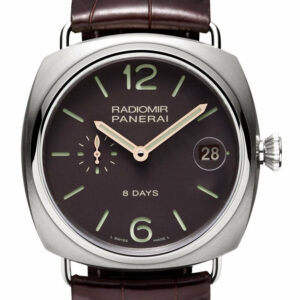 Panerai Radiomir 8 Days Titanio 45Mm Brown Dial Mens Watch Pam00346