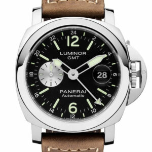 Panerai Luminor Gmt Automatic Acciaio 44Mm Black Dial Mens Watch Pam01088