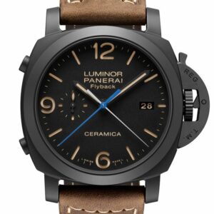 Panerai Luminor 1950 3 Days Chrono Flyback Automatic Ceramica 44Mm Black Dial Mens Watch Pam00580