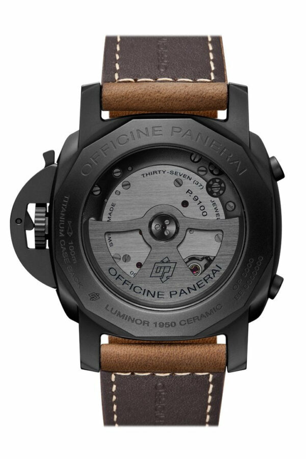 Panerai Luminor 1950 3 Days Chrono Flyback Automatic Ceramica 44Mm Black Dial Mens Watch Pam00580