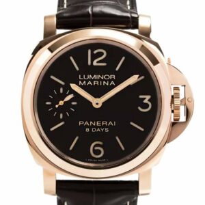 Panerai Luminor Marina Brown Dial 18Kt Rose Gold 44Mm Mens Watch Pam00511