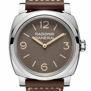 Panerai Radiomir 1940 Brown Dial 47Mm Mens Hand Wound Watch Pam00662 Black