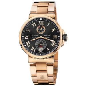 Ulysse Nardin, Marine Chronometer Manufacture 43mm Rose Gold Watch, Ref. # 1186-126-8M/42