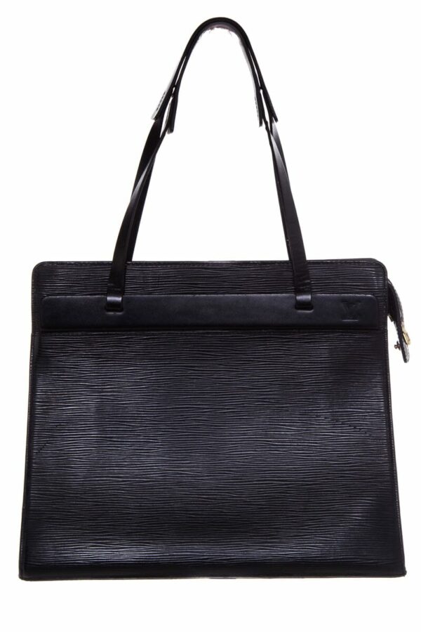 LV fresh Black Epi Leather Riviera Handbag - Image 16