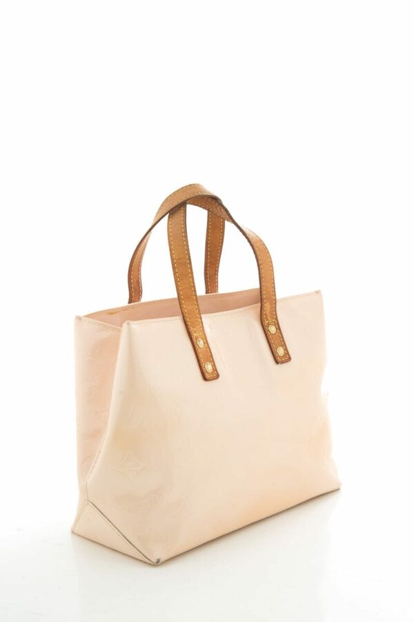 LV Nude Patent "Vernis" Mini Tote - Image 2