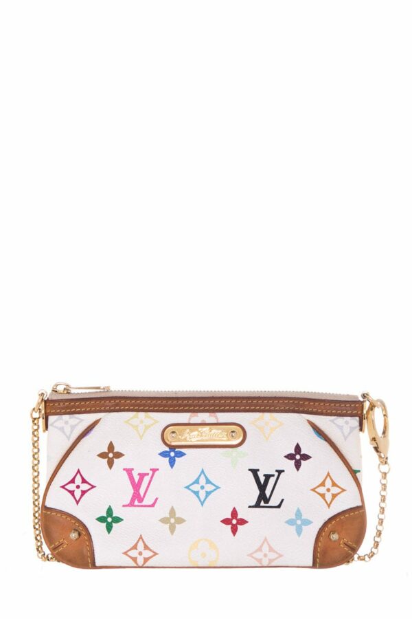 LV MILLA PM White Multi Monogram Pouchette - Image 10