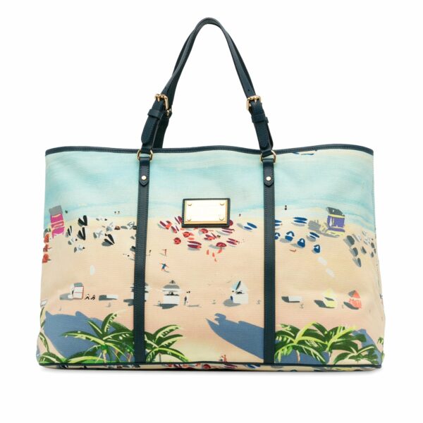 Blue LV Ailleurs Cabas Promenade GM Tote Bag