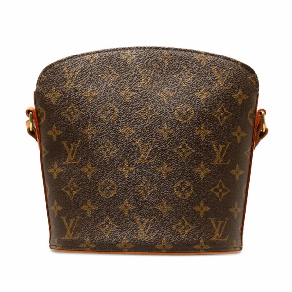 Brown LV Monogram Drouot Crossbody Bag - Image 3