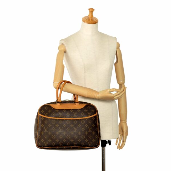 Brown LV Monogram Deauville Handbag - Image 10